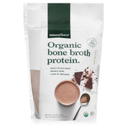 front view of natural force chocolate organic bone broth protein 