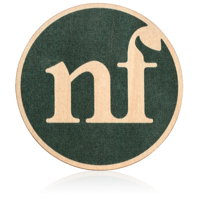 nf wood sticker front